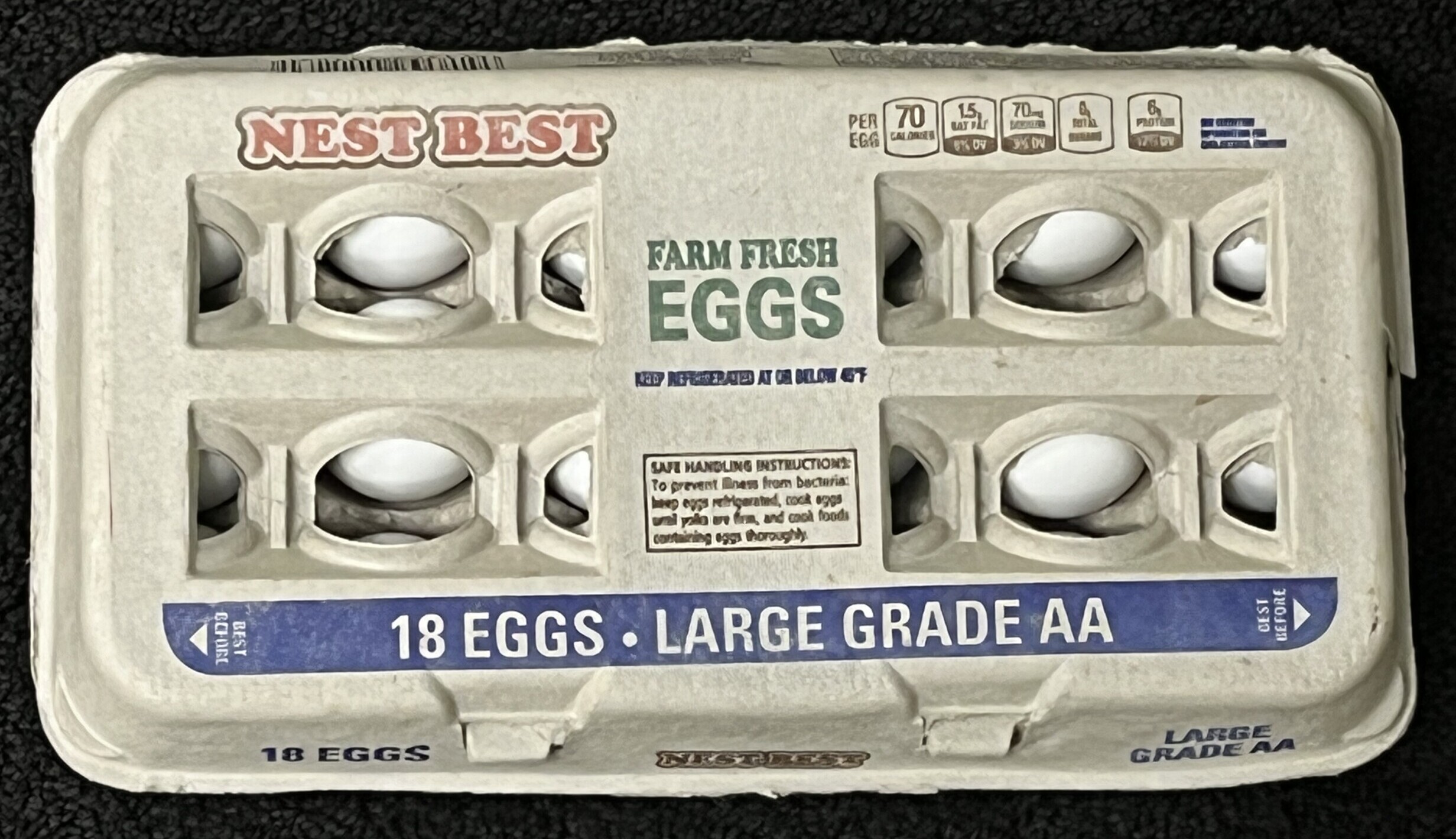 Nest Best Eggs produced by Valley Fresh Foods